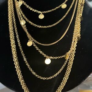 22-24” Multi Strand Bib Necklace